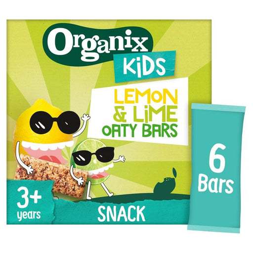 Organix KIDS Luscious Lemon & Lime Organic Oat Snack Bars Multipack 6 x 23g Botiga