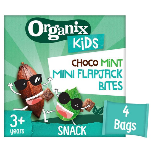 Organix KIDS Cool Choco Mint Mini Organic Flapjack Bites 4 x 23g Botiga