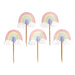 Pastel Rainbow Cupcake Toppers 12 per pack Botiga