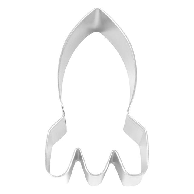 Anniversary House Space Rocket Tin-Plated Cookie Cutter N/A Botiga