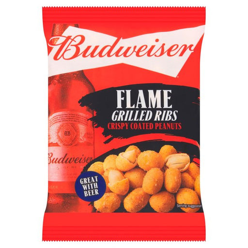 Budweiser Flame Grilled Rib Crispy Coated Peanuts 150g Botiga