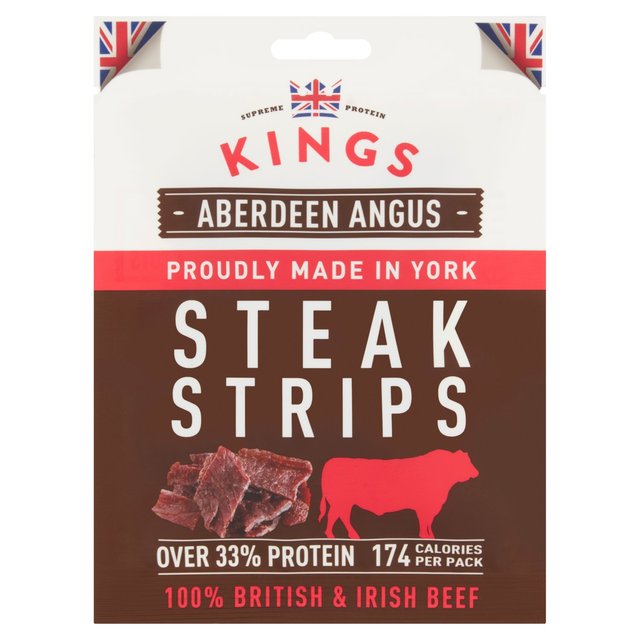 Kings Elite Snacks Aberdeen Angus Steak Strips 60g Botiga