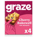 Graze Vegan Cherry Bakewell Snack Bars 4 per pack Botiga