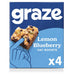 Graze Vegan Lemon Blueberry Snack Bars 4 per pack Botiga