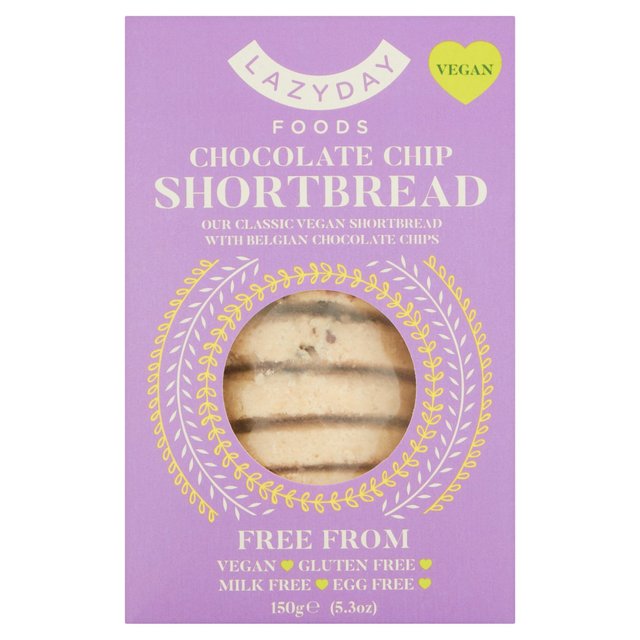 Lazy Day Foods Award Winning Chocolate Chip Shortbread 150g Botiga