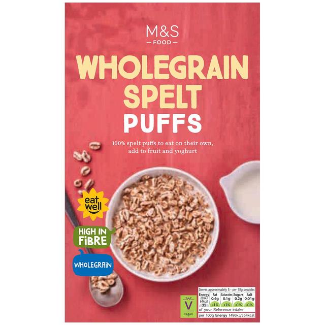 M&S Organic Wholegrain Spelt Puffs 100g Botiga