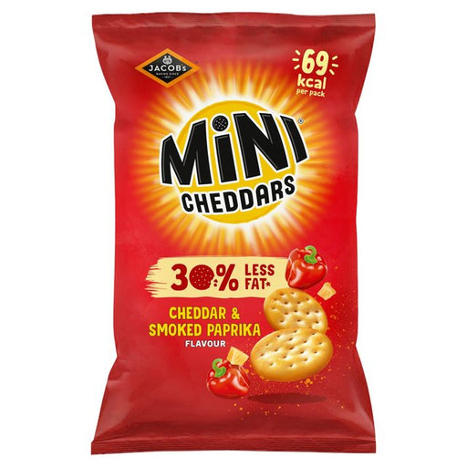 Mini Cheddars 30% Less fat Cheddar & Paprika 115g Botiga