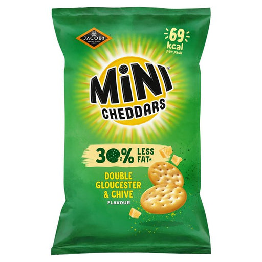 Mini Cheddars 30% Less fat Gloucester & Chive 115g Botiga