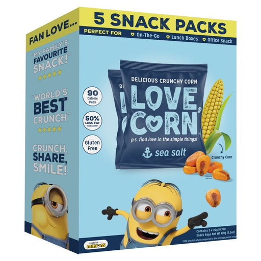 LOVE CORN Sea Salt Multipack 5 x 20g Botiga