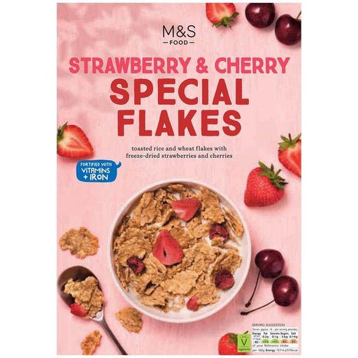 M&S Strawberry & Cherry Special Flakes 500g Botiga