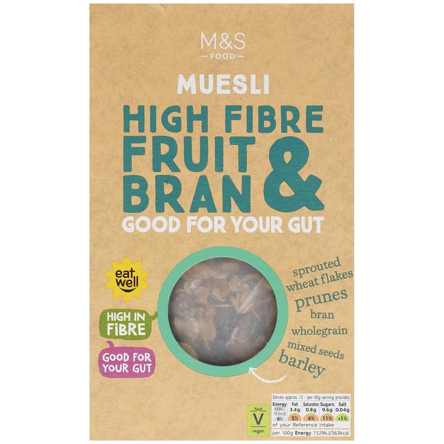 M&S High Fibre Fruit & Bran Muesli 600g Botiga