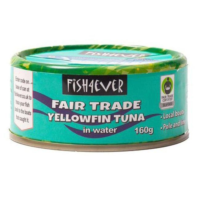 Fish4Ever Fair Trade Yellowfin Tuna in Water 160g 160g Botiga