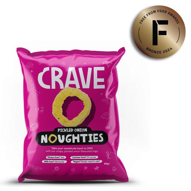 Crave Pickled Onion Noughties 80g Botiga