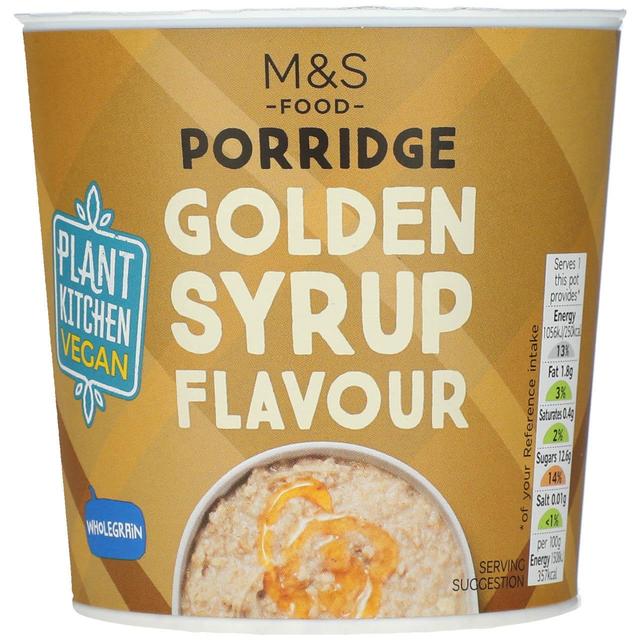 M&S Plant Kitchen Golden Syrup Flavour Porridge Pot 70g Botiga