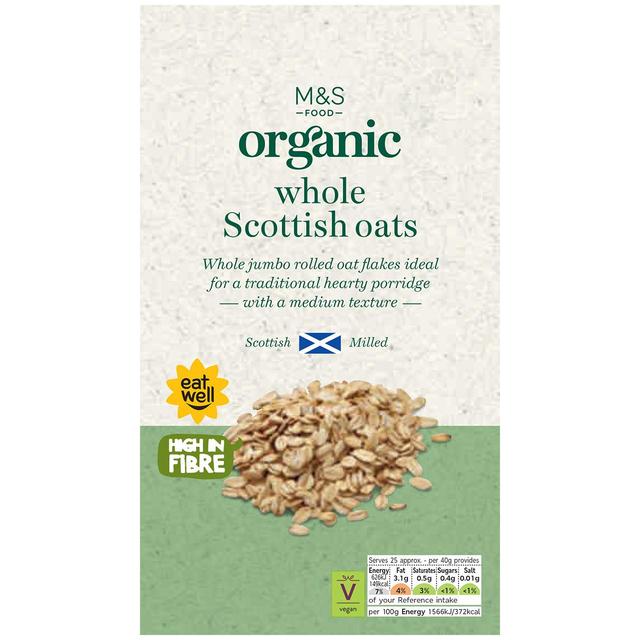 M&S Organic Whole Scottish Oats 1kg Botiga