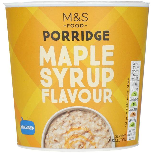 M&S Maple Syrup Flavour Porridge 70g Botiga