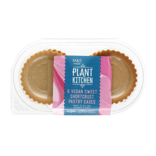 M&S Plant Kitchen 6 Sweet Shortcrust Pastry Cases 144g Botiga