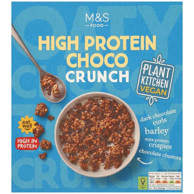 M&S High Protein Vegan Chocolate Crunch 500g Botiga