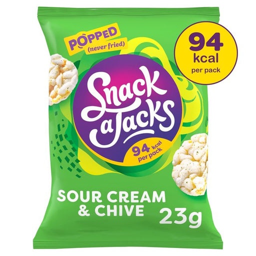 Snack a Jacks Sour Cream & Chive Rice Cakes 24g Botiga