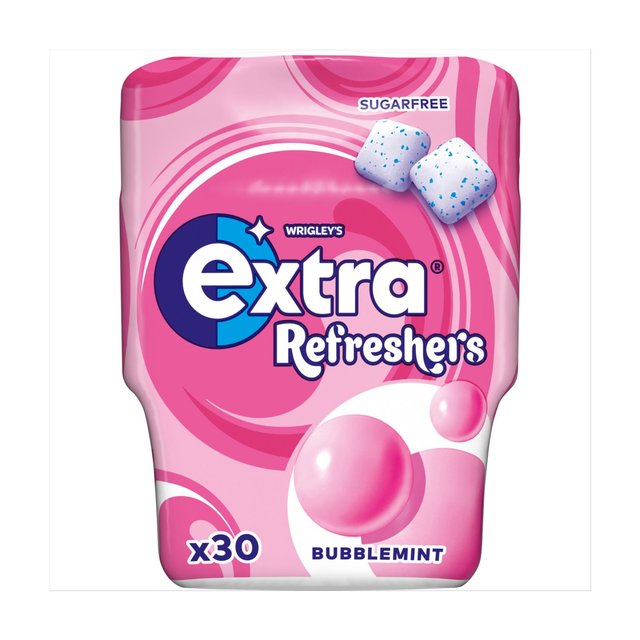 Wrigley's Extra Refreshers Bubblemint Sugar Free Chewing Gum Bottle 30pcs 67g Botiga