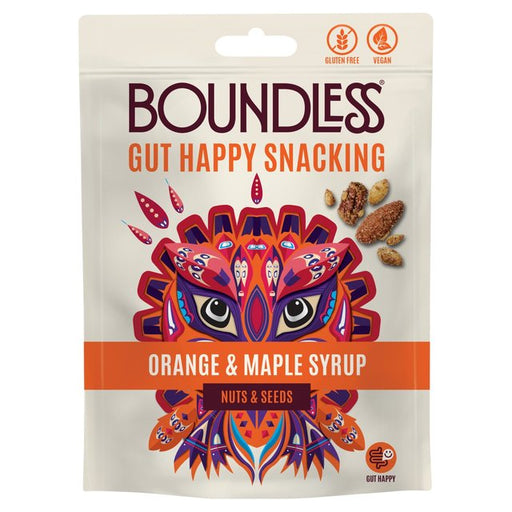 Boundless, Orange & Maple Syrup Nuts & Seeds, Sharing Bag 90g Botiga