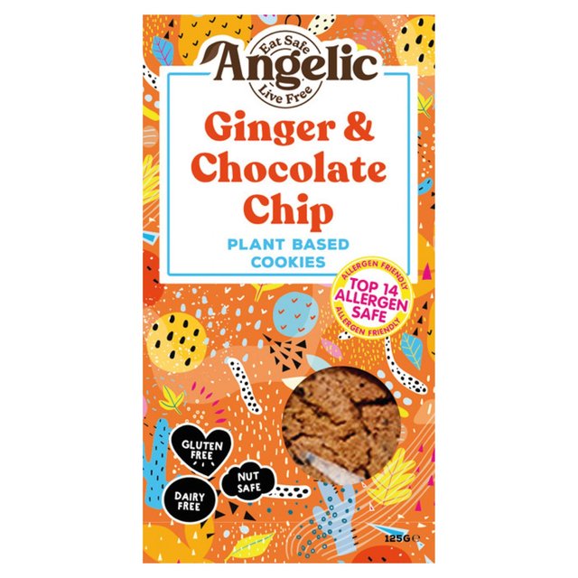 Angelic Free From Ginger & Chocolate Cookies 125g Botiga