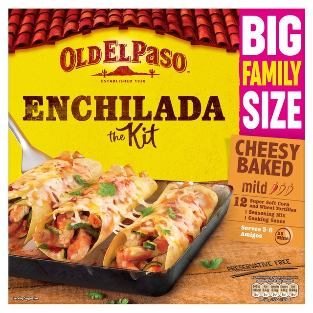 Old El Paso Mexican Family Size Enchilada Kit 750g Botiga