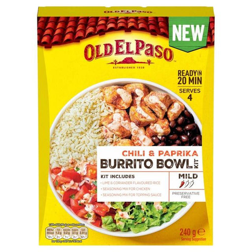 Old El Paso Mexican Chili and Paprika Burrito Bowl Kit 230g Botiga