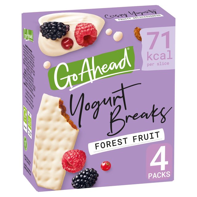 Go Ahead Forest Fruit Yogurt Breaks Snack Bars Multipack 4 per pack Botiga