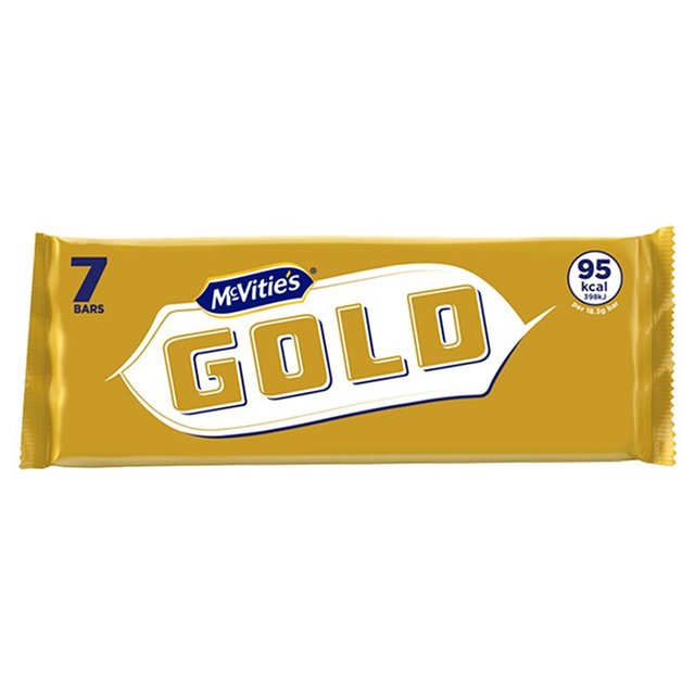 McVitie's Gold Caramel Flavour Biscuit Bars Multipack 7 per pack Botiga