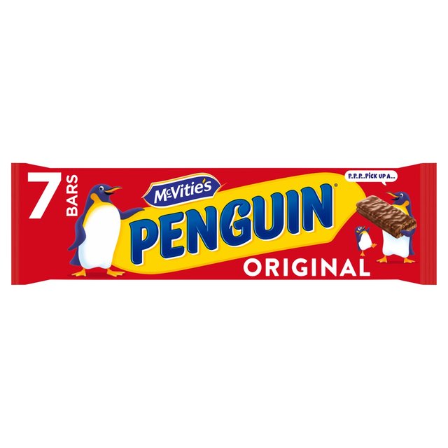 McVitie's Penguin Milk Chocolate Biscuit Bar Multipack 7 per pack Botiga