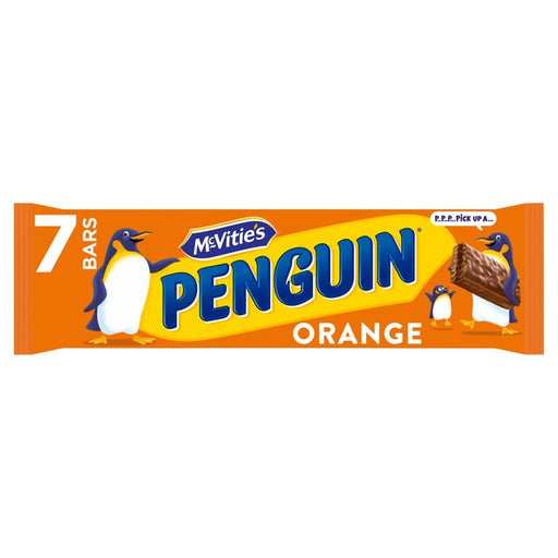 McVitie's Penguin Orange Chocolate Biscuit Bars 7 per pack Botiga