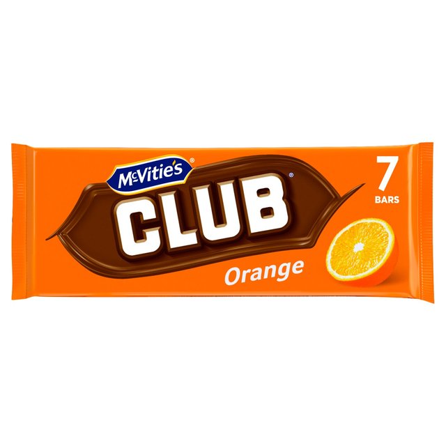 McVitie's Club Orange Chocolate Biscuit Bars Multipack 7 x 23g Botiga