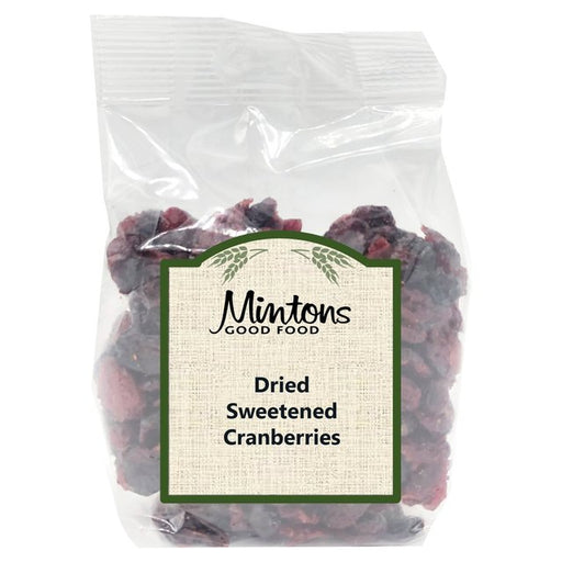 Mintons Good Food Dried Sweetened Cranberries 250g Botiga