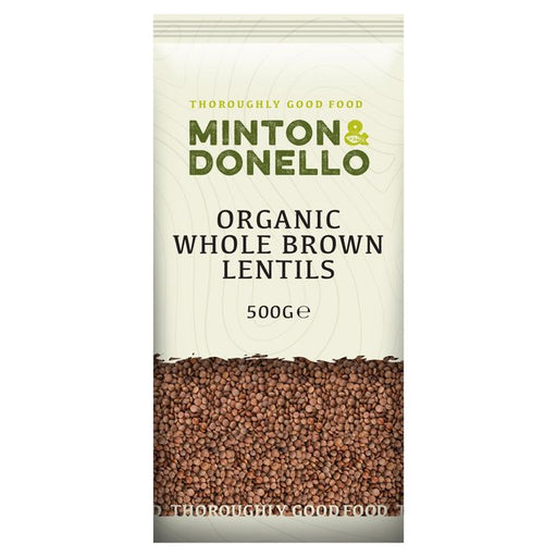 Mintons Good Food Organic Whole Brown Lentils 500g Botiga