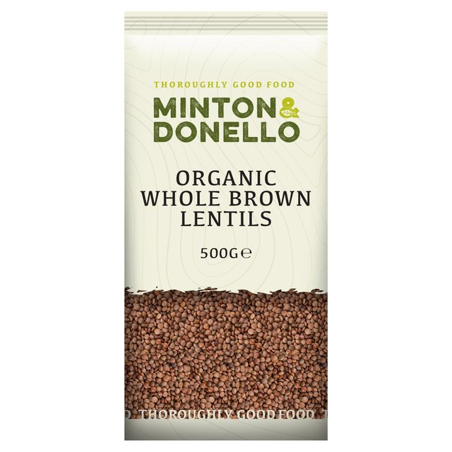 Mintons Good Food Organic Whole Brown Lentils 500g Botiga