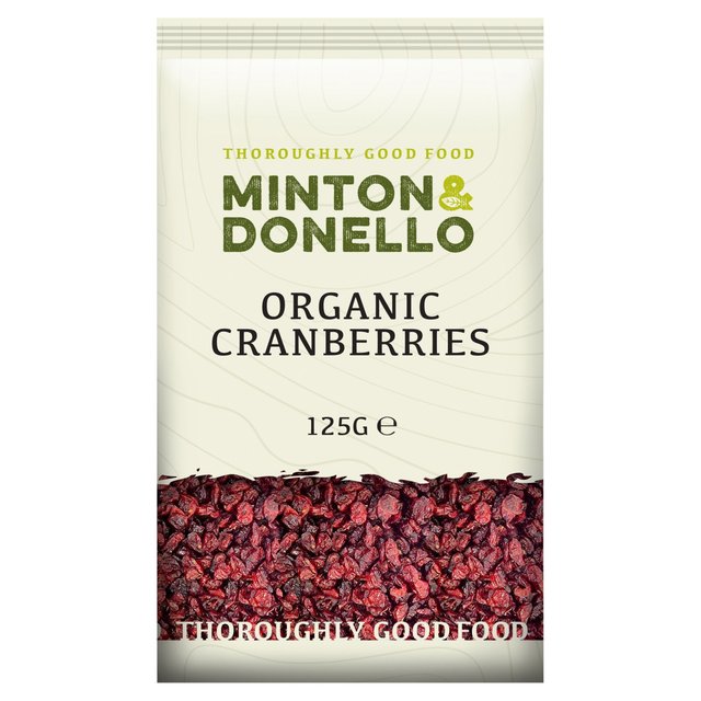 Mintons Good Food Organic Cranberries 125g Botiga