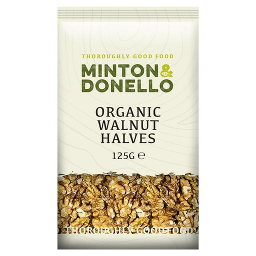 Mintons Good Food Organic Walnut Halves 125g Botiga