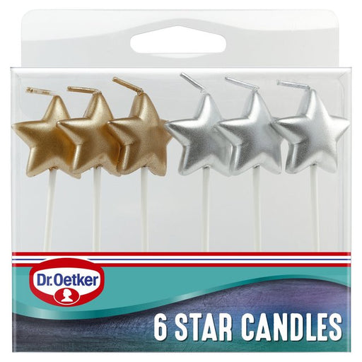 Dr. Oetker Star Candles 6 per pack Botiga