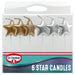 Dr. Oetker Star Candles 6 per pack Botiga