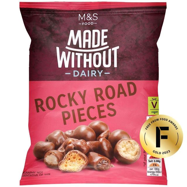 M&S Made Without Dairy Rocky Road Pieces 100g Botiga