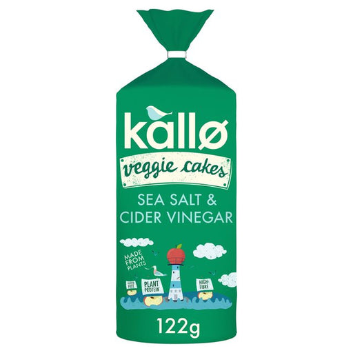 Kallo Sea Salt & Cider Vinegar Veggie Cakes 122g Botiga