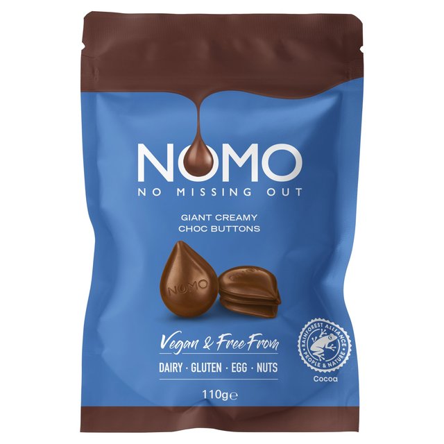 NOMO Creamy Choc Buttons Share Bag 110g Botiga