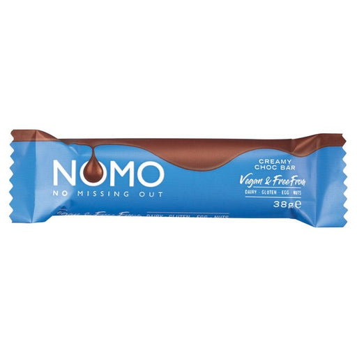 NOMO Creamy Choc Vegan Countline Bar 38g Botiga