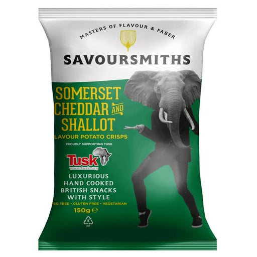 Savoursmiths Somerset Cheddar & Shallot Luxury Crisps 150g Botiga