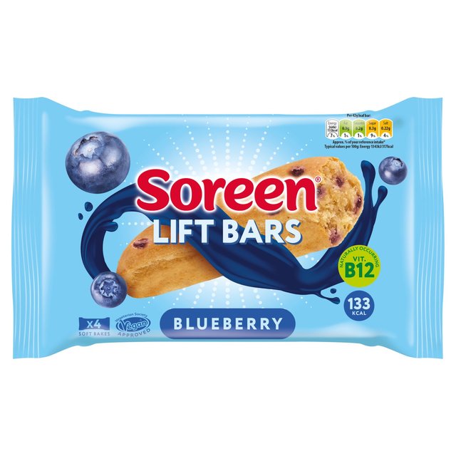 Soreen Lift Bars Blueberry 4 per pack Botiga