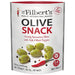 Mr Filberts Olive Snacks Green Olives with Chilli & Black Pepper 50g Botiga