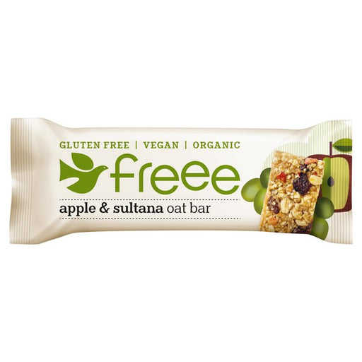 Freee Gluten Free Organic Apple Oat Bar With Sultanas 35g Botiga