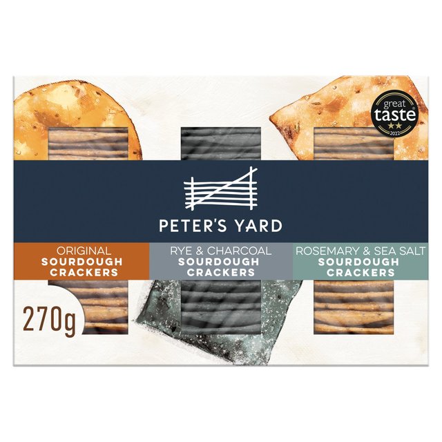 Peter's Yard Sourdough Crackers Selection Box 270g Botiga