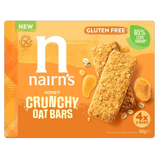 Nairn's Gluten Free Crunchy Oat Bars Honey 160g Botiga